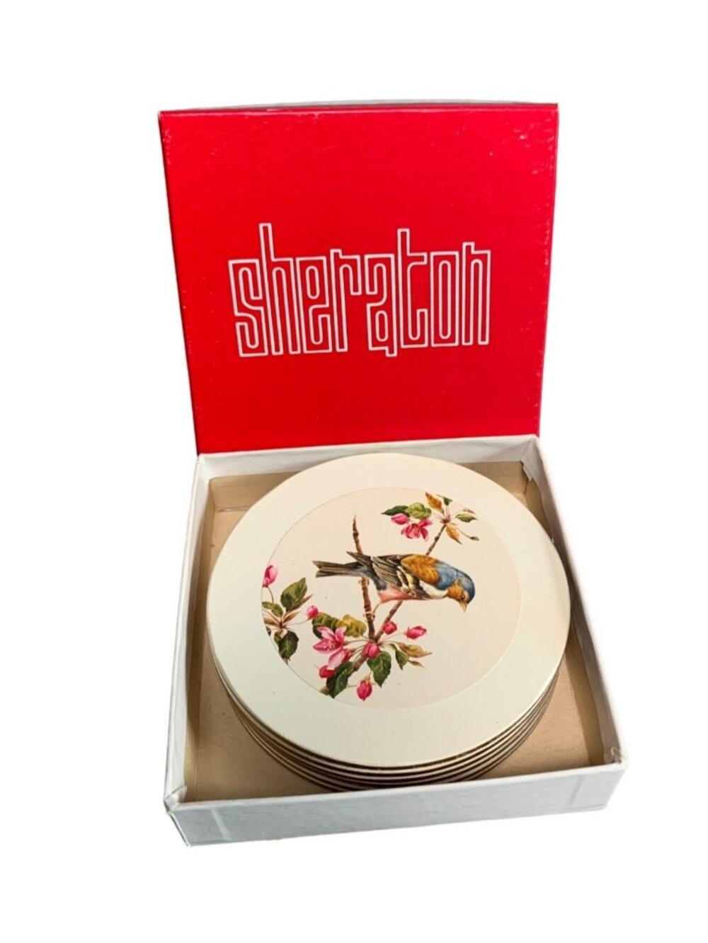 Sheraton Birds by A. Marlan Coasters Set of 6 Vintage